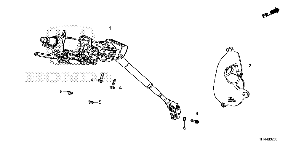 53200-THR-A02 - COLUMN ASSY., STEERING