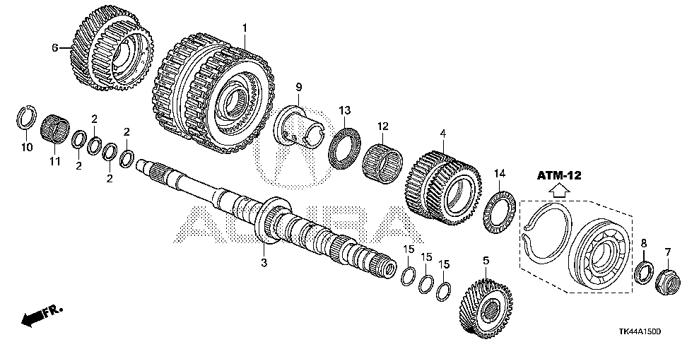 23455-RT4-010 - GEAR, MAINSHAFT THIRD