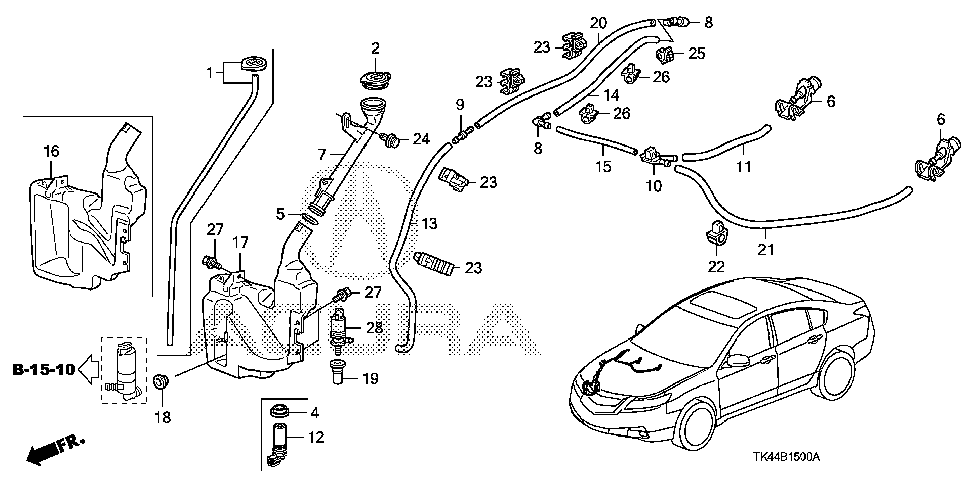 76812-TK4-A01 - MOUTH, WASHER
