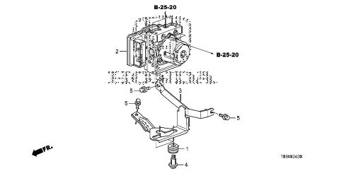 Honda online store : 2010 fit vsa modulator parts