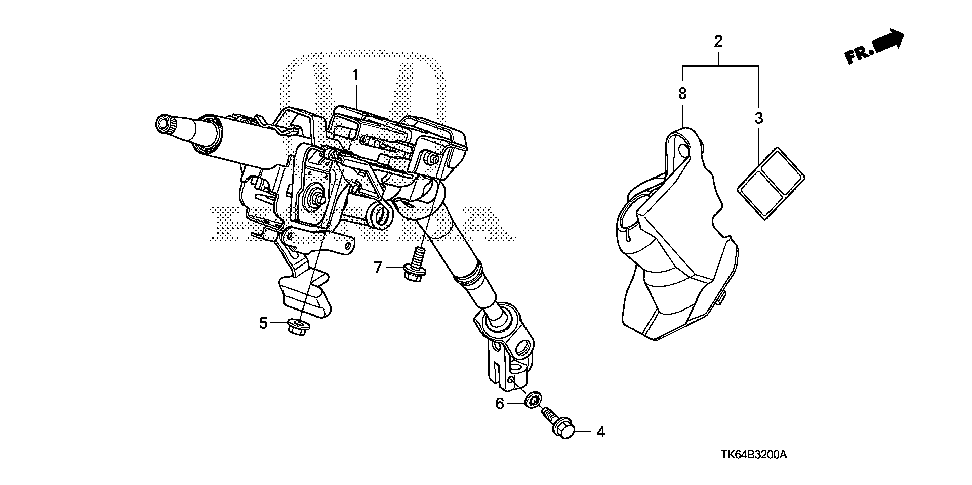 53200-TK6-A01 - COLUMN ASSY., STEERING