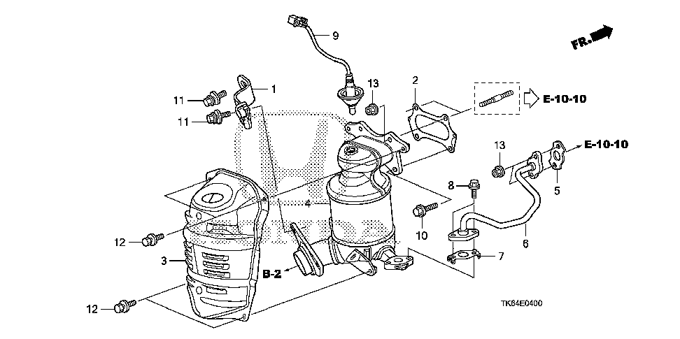 18115-RB0-007 - GASKET, CONVERTER (NOK)