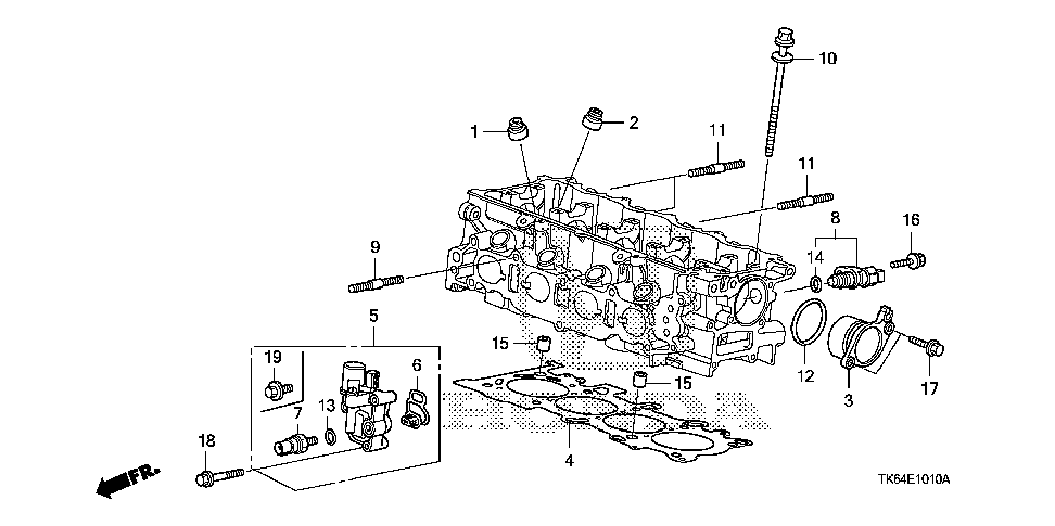 12251-RB0-004 - GASKET, CYLINDER HEAD (NIPPON LEAKLESS)