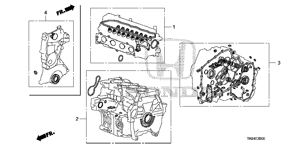 06114-RB0-J00 - GASKET KIT, CHAIN CASE