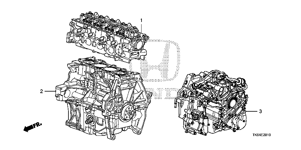 10003-RP3-A03 - GENERAL ASSY., CYLINDER HEAD