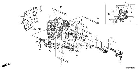 Honda online store : 2012 odyssey at accumulator body (5at) parts