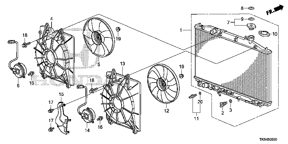 19010-RV0-A51 - RADIATOR (DENSO)