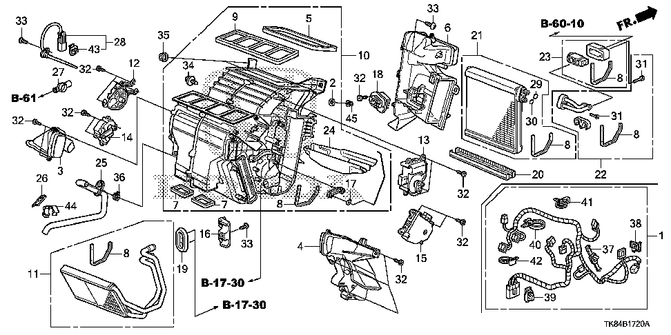 79031-TK4-A41 - GASKET, OPENING DUCT