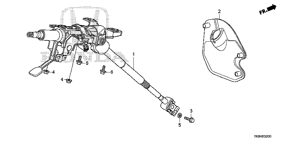53320-TK8-A00 - COVER, STEERING JOINT