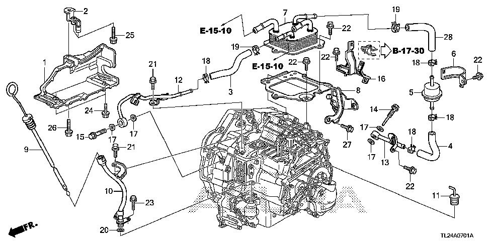 32748-R40-A60 - STAY, ENGINE HARNESS