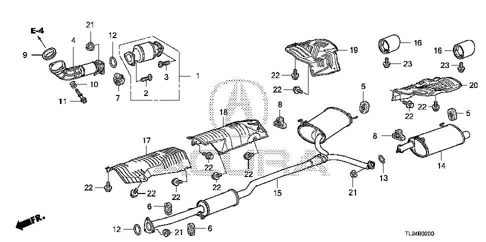18215-TA0-A01 - RUBBER, EX. MOUNTING
