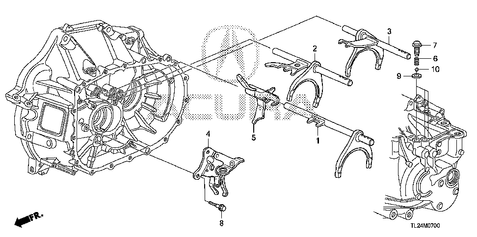 24210-R8R-000 - FORK, GEARSHIFT (3-4)