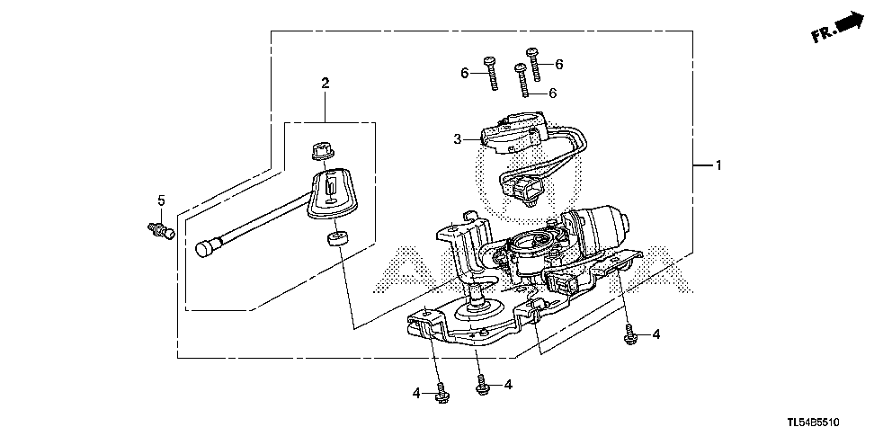 74961-TL4-G32 - MOTOR ASSY., POWER TAILGATE