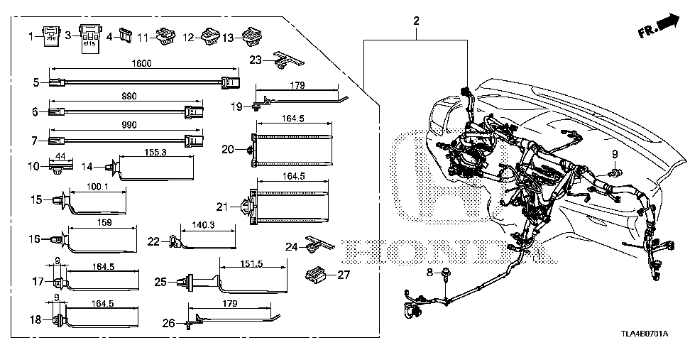 32117-TLA-A32 - WIRE HARNESS, INSTRUMENT