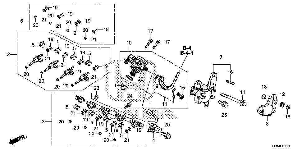 90025-5PH-A00 - BOLT, STUD (6X22)