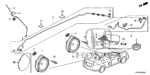 Honda online store : 2014 insight radio antenna - speaker parts