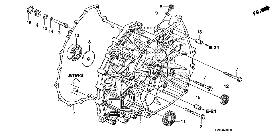 91002-RD5-003 - BEARING, BALL (25X62X17)