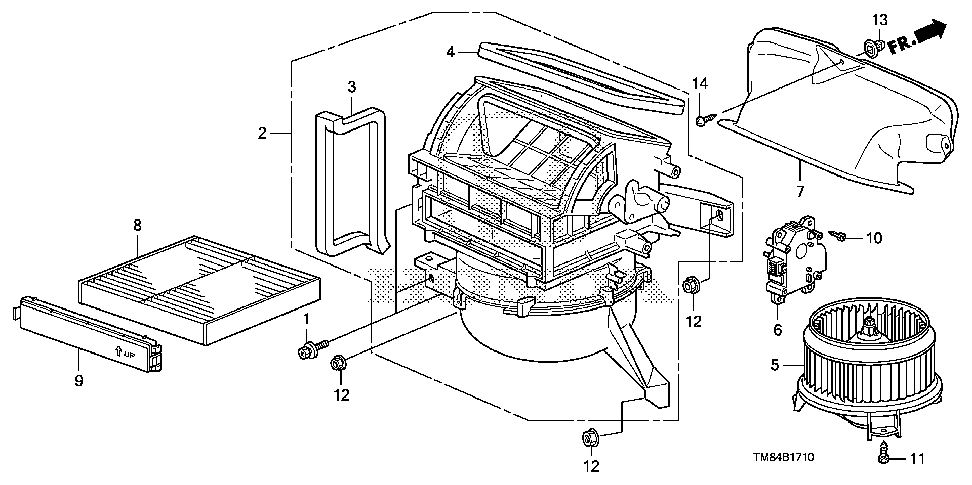 79810-TM8-A01 - DUCT, IN.