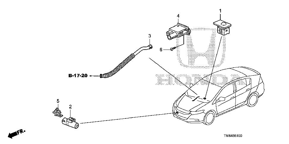 39860-TM8-A01 - SENSOR ASSY., AUTO LIGHT SUN BEAM