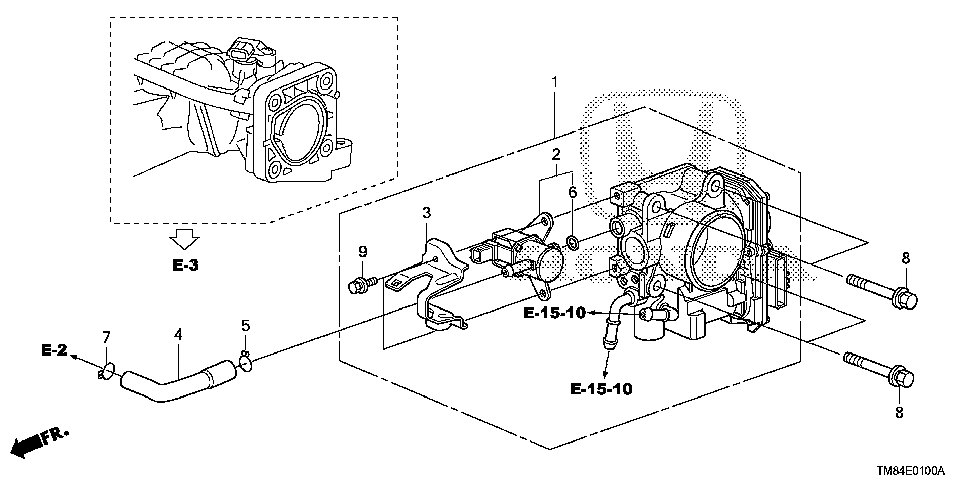 16400-RBJ-003 - THROTTLE BODY, ELECTRONIC CONTROL (GME2A)