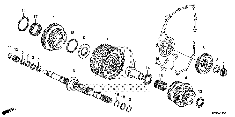 22650-R5L-003 - CLUTCH ASSY., FOURTH & FIFTH