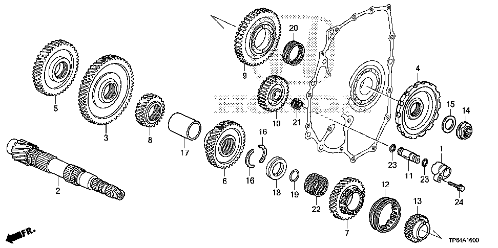 23427-RFK-010 - GEAR, PARKING