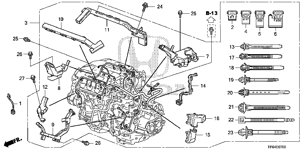 32110-RBR-A51 - WIRE HARNESS, ENGINE
