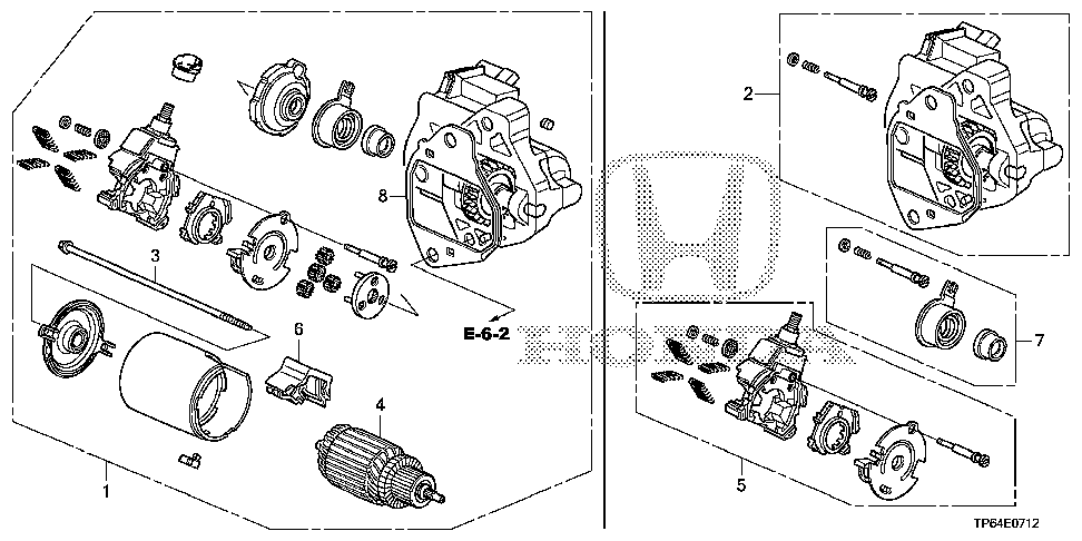 31200-5G0-A04 - STARTER MOTOR ASSY. (SM-74011)(MITSUBA)