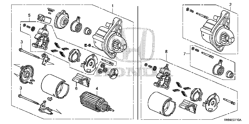 31200-R1A-A12 - STARTER MOTOR ASSY. (SM-74014)(MITSUBA)
