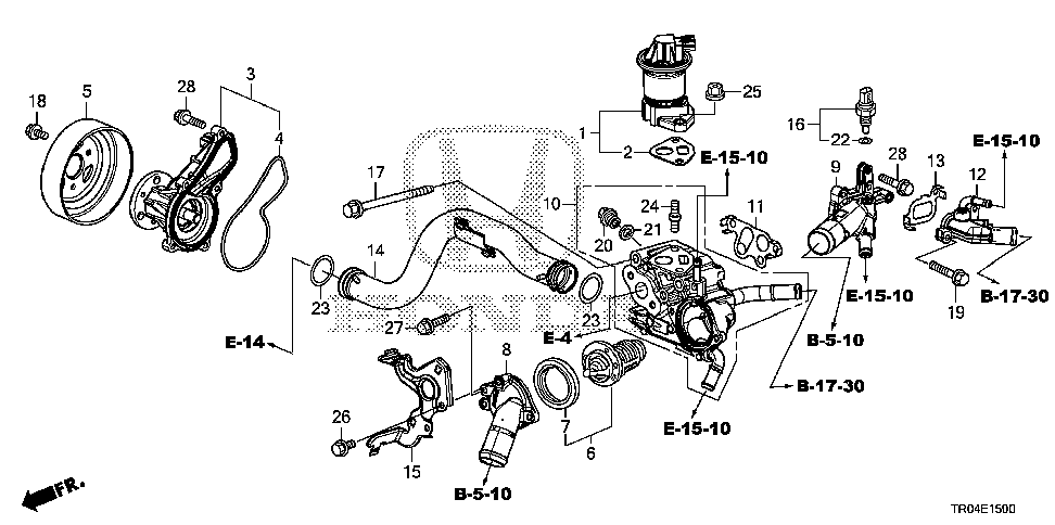 19224-R1A-A01 - PULLEY, WATER PUMP