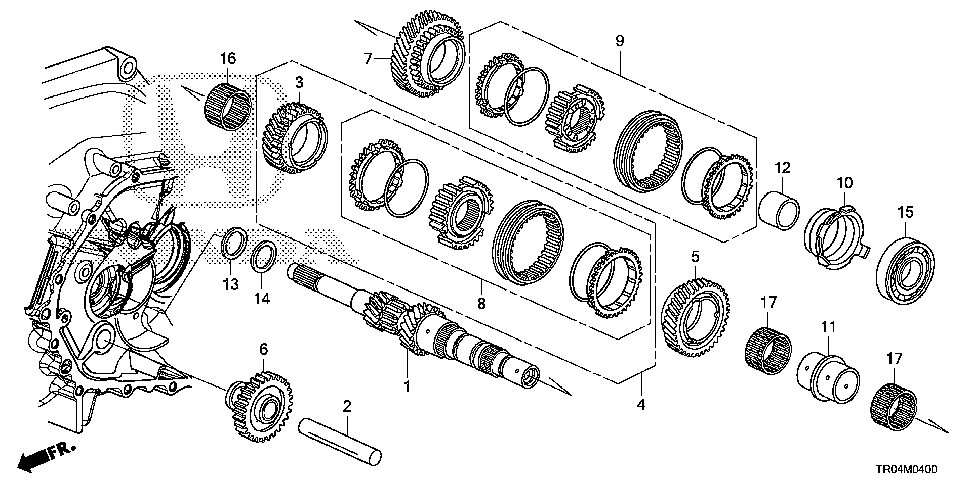 23444-RY2-305 - GEAR SET, THIRD