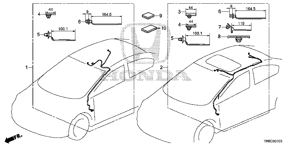 32156-TR3-C01 - WIRE, SUNROOF