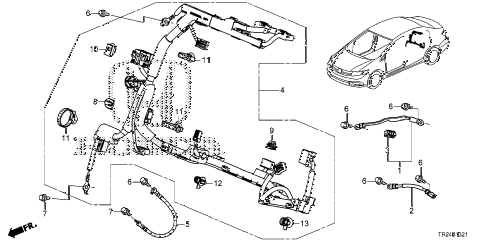 Honda online  deposit : 2012 civic ima wire harness parts