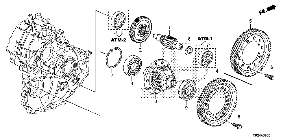 23232-RY0-000 - GEAR, SECONDARY DRIVEN