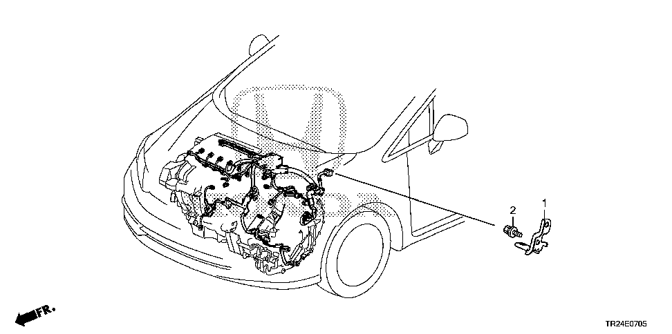 32751-RW0-A00 - STAY, SHOCK ABSORBER HOUSING (CONNECTOR)