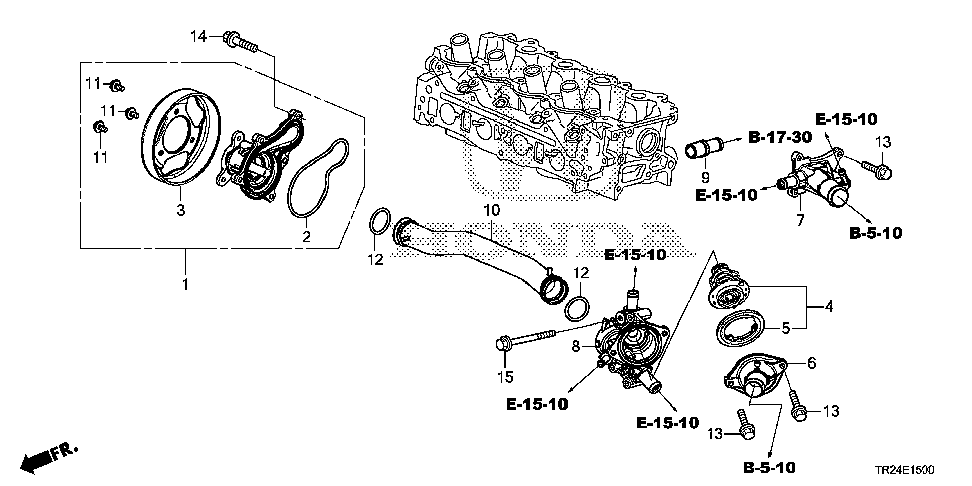 19505-RW0-A00 - PIPE, CONNECTING