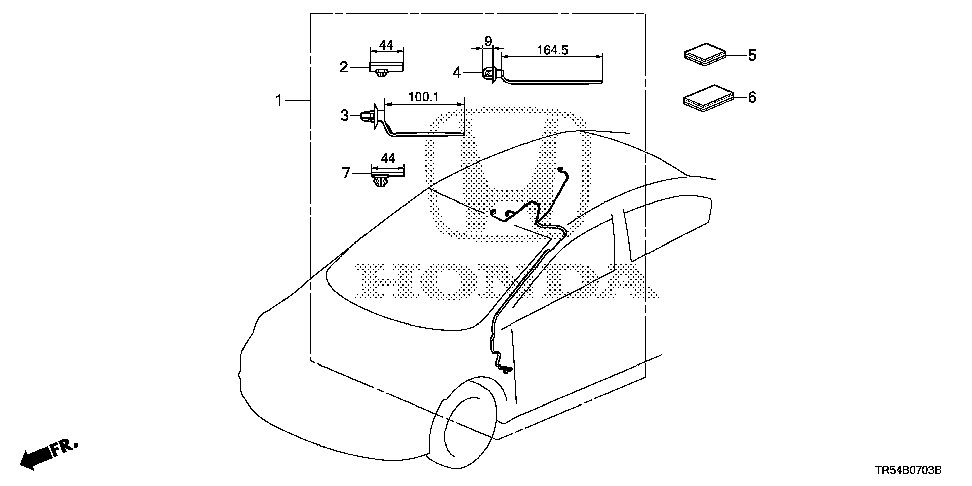 32155-TR0-A01 - WIRE, INTERIOR