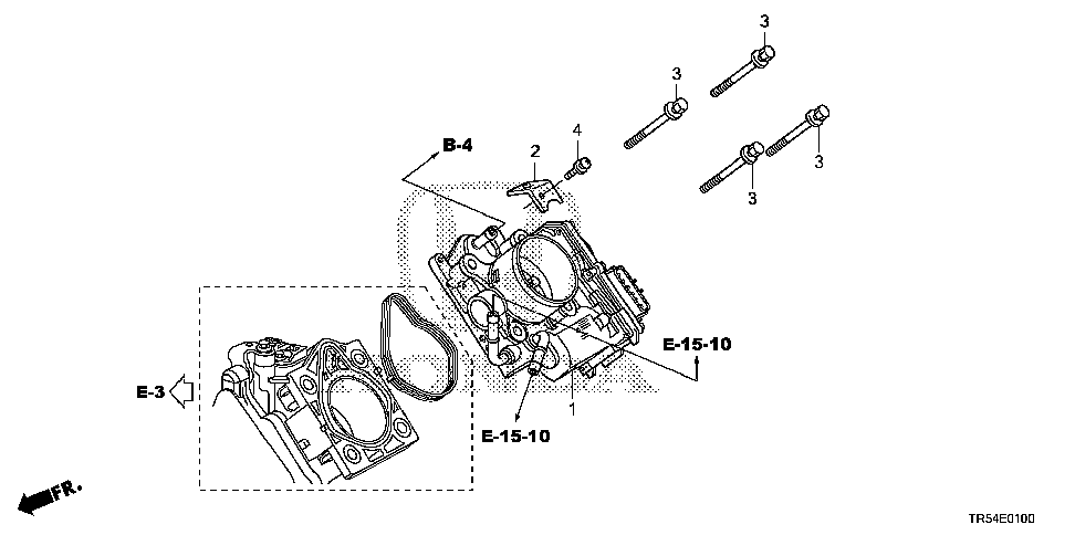 16749-R1Z-A00 - STAY A, PRESSURE REGULATOR TUBE