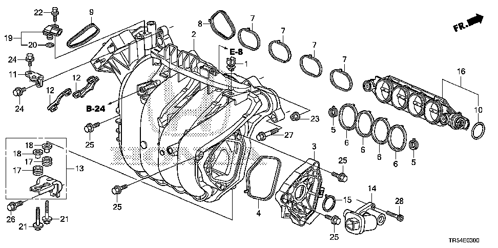 17105-R1Z-A01 - GASKET A, IN. MANIFOLD