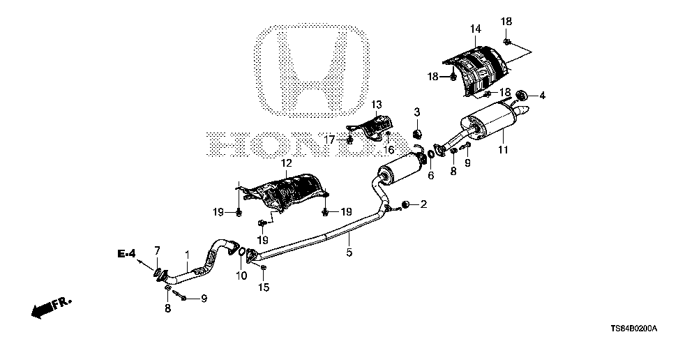 74602-TS8-A00 - PLATE B, FLOOR HEAT BAFFLE