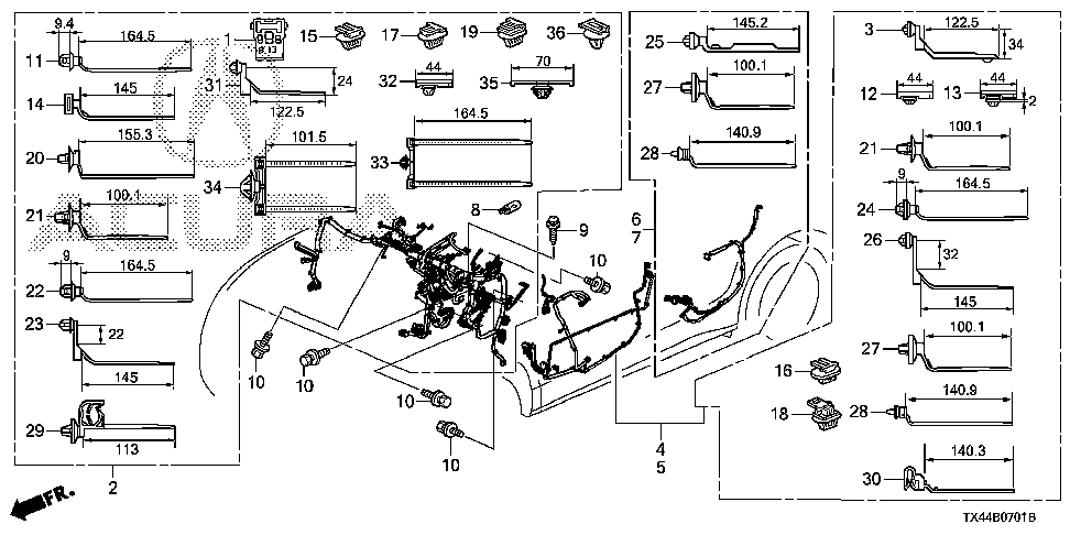 32117-TX4-A71 - WIRE HARNESS, INSTRUMENT