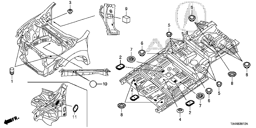 91601-TR3-003 - PLUG, HOLE (50X100)