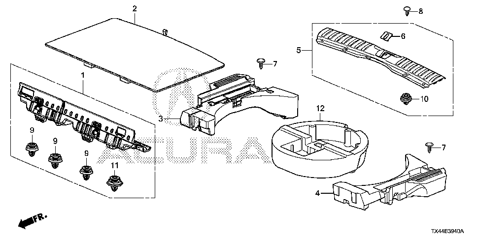 84526-TX4-A02 - SPACER, R. TRUNK SIDE