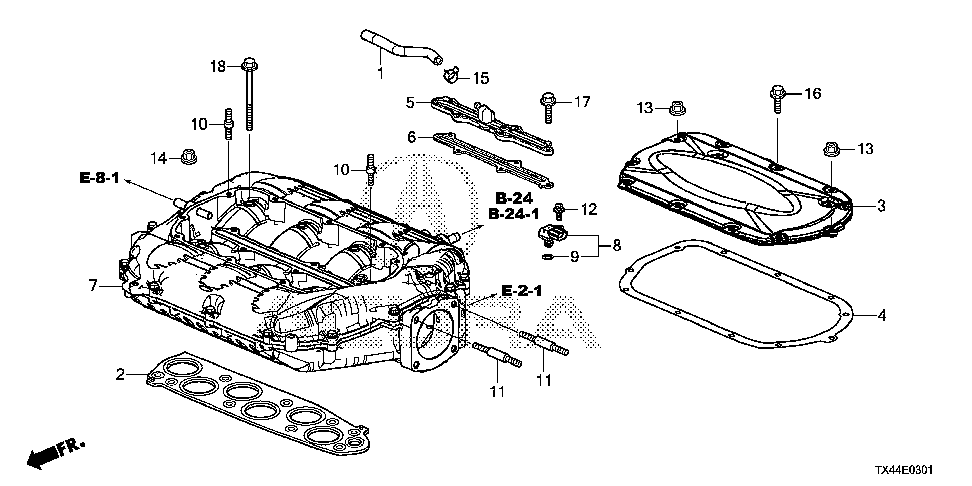 17112-5G0-A01 - GASKET, IN. MANIFOLD COVER (UPPER)