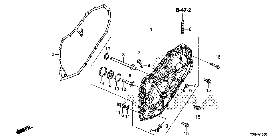 21812-50P-003 - GASKET, L. SIDE COVER