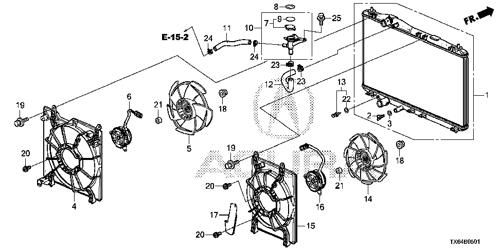 19010-R4H-A02 - RADIATOR (TOYO)
