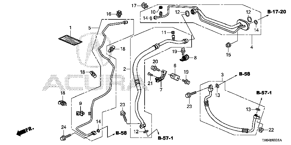 Acura CLAMP, SUCTION HOSE