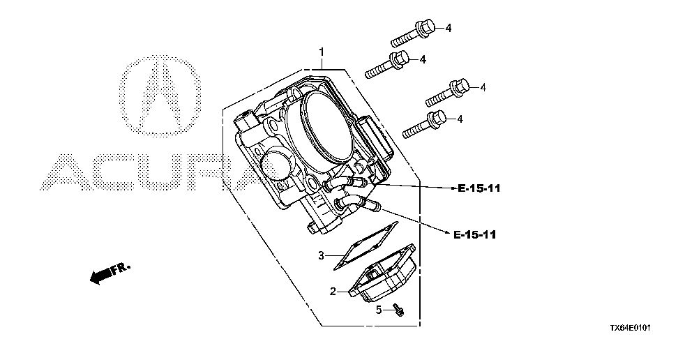 16400-RX0-A01 - THROTTLE BODY, ELECTRONIC CONTROL (GMD7F)