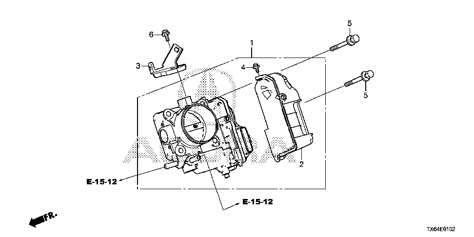 16405-5A2-A03 - COVER, THROTTLE BODY