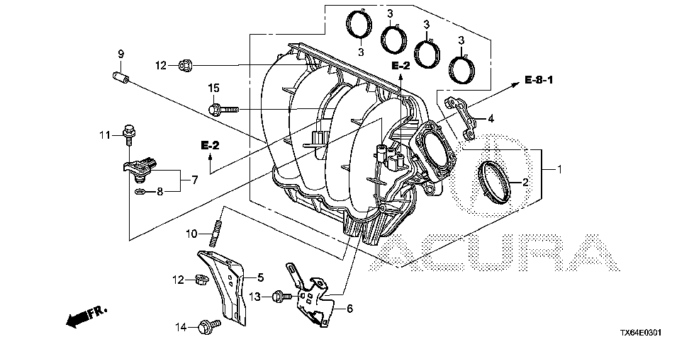 32746-R5A-A00 - STAY, ENGINE HARNESS